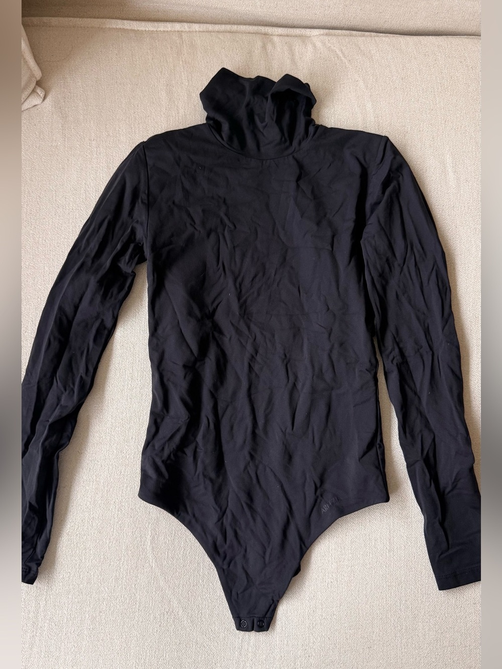 Black Long Sleeve Turtleneck Bodysuit
